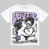 Jordan 10 WMNS “Hydrangeas” DopeSkill T-Shirt Real Ones Choose Loyalty Graphic Streetwear - White