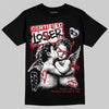 Jordan 5 Fire Red Black Tongue DopeSkill T-Shirt Certified Lover Graphic Streetwear - Black