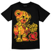 Yellow Sneakers DopeSkill T-Shirt Broken Heart Graphic Streetwear - Black