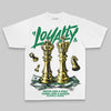 Green Sneakers Oversize Print 'Loyalty' DopeSkill Graphic T-shirt Streetwear - White