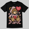 Jordan 40 “Dusty Rose” DopeSkill T-Shirt Broken Bear Graphic Streetwear - Black