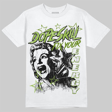 Green Sneakers DopeSkill T-Shirt Fix Your Energy Graphic Streetwear - White