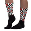 “Black/White” 1s DopeSkill Sublimated Socks Mushroom Graphic