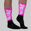 Dunk Active Fuchsia DopeSkill Sublimated Socks Hustle Graphic