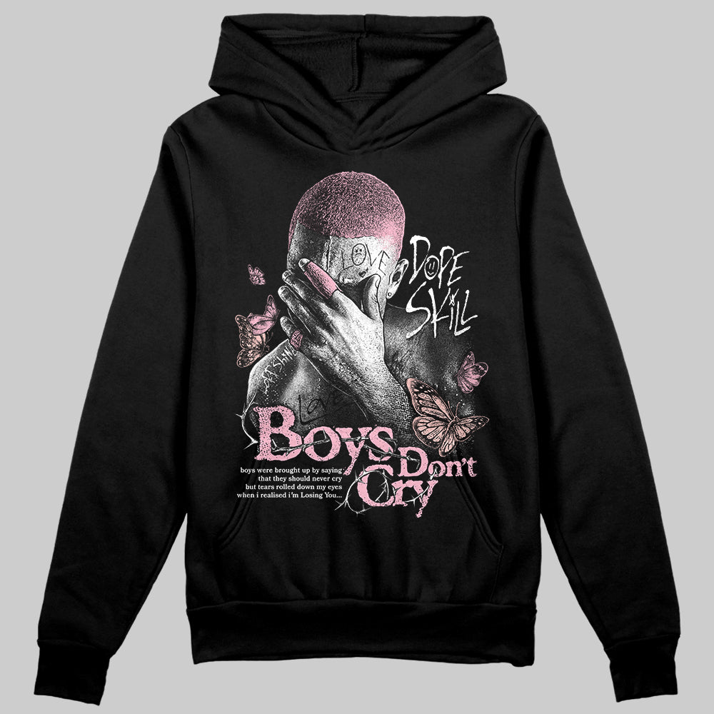 AMIRI White & Pink Stars Court Sneakers DopeSkill Hoodie Sweatshirt Boys Don't Cry Graphic Streetwear - Black