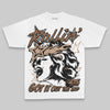 Brown Oversize Print Got It Out The Mud DopeSkill Graphic Premium T-shirt Streetwear - White