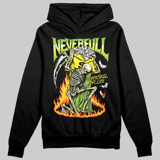 Neon Green Sneakers DopeSkill Hoodie Sweatshirt Heartless Graphic Streetwear - Black