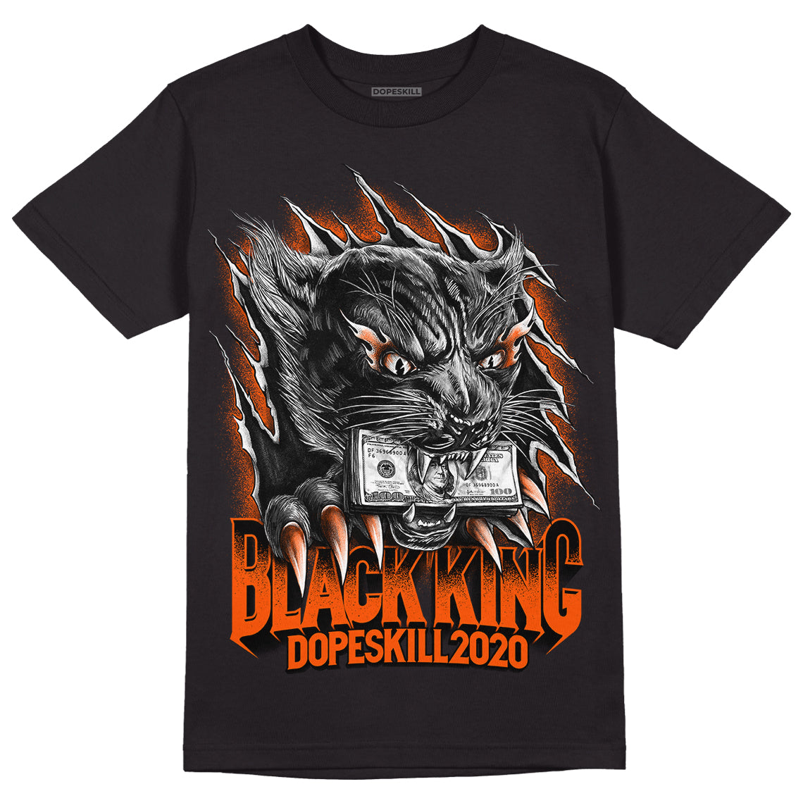 MSCHF Super Normal 2 Orange Milk DopeSkill T-Shirt Black King Graphic Streetwear - Black