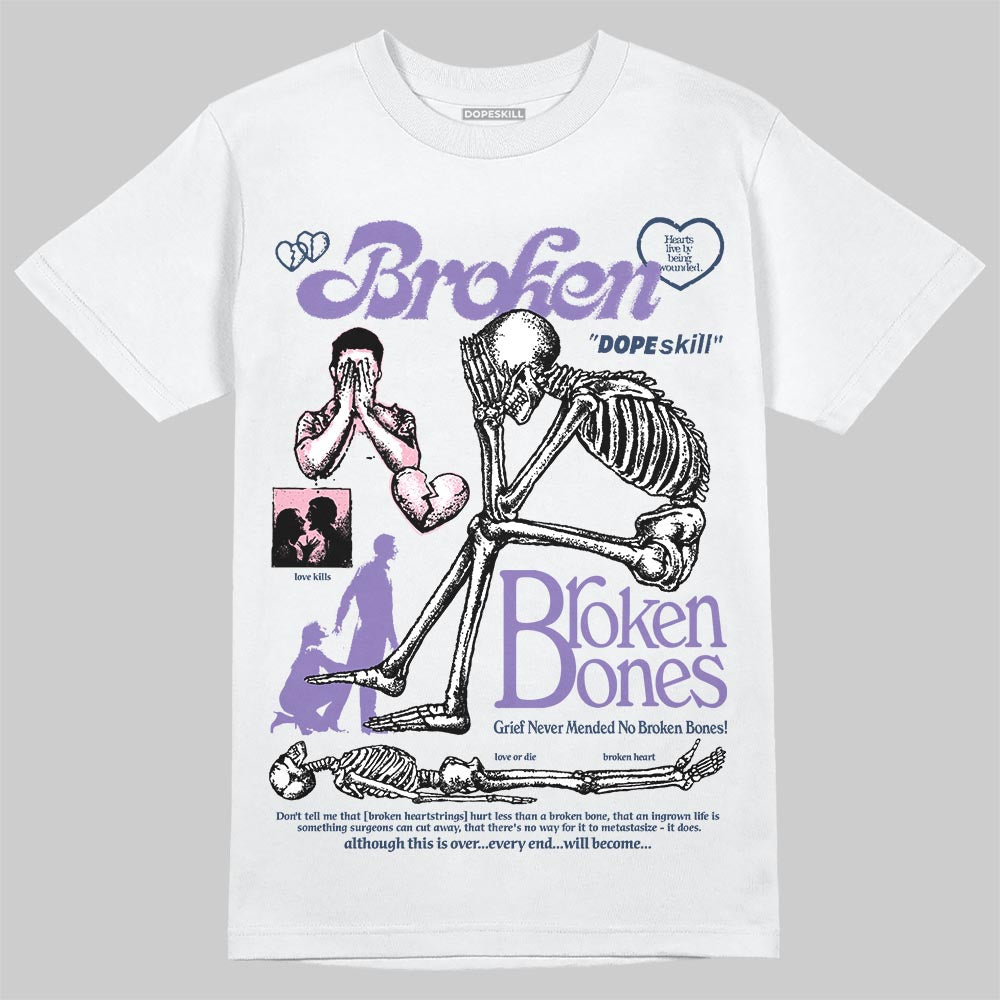 Jordan 11 "Mojave" DopeSkill T-Shirt Broken Bones Graphic Streetwear - White