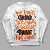 Orange, Black & White Sneakers DopeSkill Long Sleeve T-Shirt Grind Shine Graphic Streetwear - White