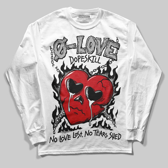 Jordan 3 OG “Black Cement” DopeSkill Long Sleeve T-Shirt Crying Heart Graphic Streetwear - WHite