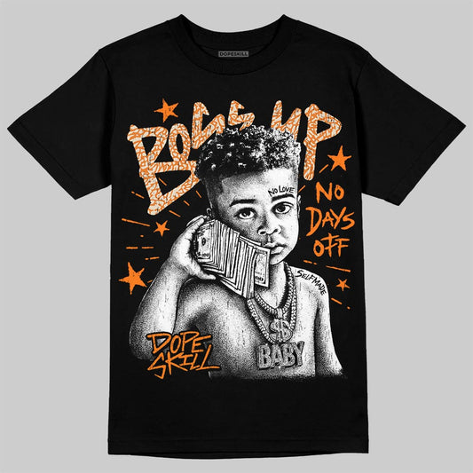 Jordan 3 Orange Citrus DopeSkill T-Shirt Boss Up Graphic Streetwear - Black