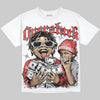 Jordan 4 Retro Toro Bravo DopeSkill Oversize Print T-Shirt Overstack Graphic Streetwear - White