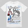 Jordan 3 "True Blue" DopeSkill T-Shirt Broken Bones Graphic Streetwear - White