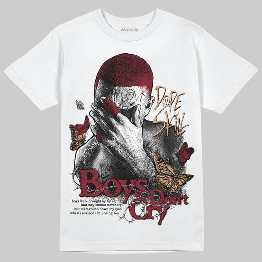 Adidas SAMBA OG ‘Collegiate Burgundy’ DopeSkill T-Shirt Boys Don't Cry Graphic Streetwear - White