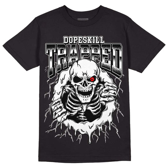Dunk Low Panda White Black DopeSkill T-Shirt Trapped Halloween Graphic Streetwear - Black