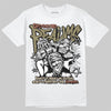 Jordan 6 Retro Neutral Olive DopeSkill T-Shirt Distorted Realms Graphic Streetwear - White 