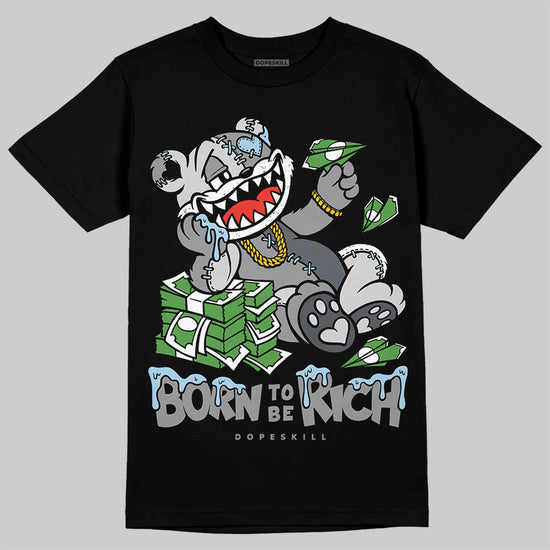 Jordan 5 Retro Wolf Grey (2026) DopeSkill T-Shirt Born To Be Rich Graphic Streetwear - Black