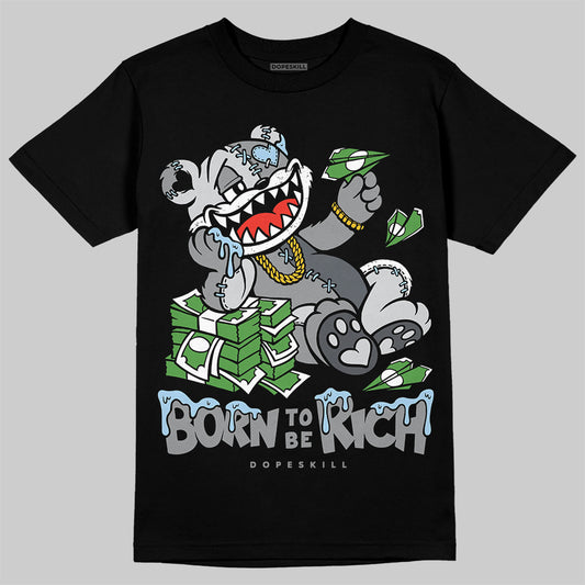 Jordan 5 Retro Wolf Grey (2026) DopeSkill T-Shirt Born To Be Rich Graphic Streetwear - Black