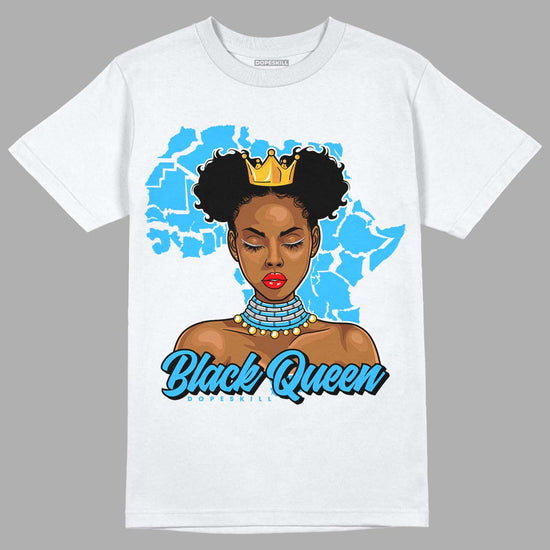 Jordan 2 Low "University Blue" DopeSkill T-Shirt Black Queen Graphic Streetwear - White