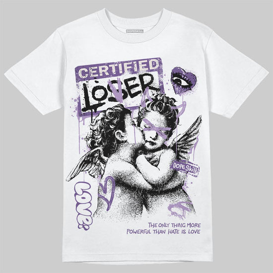Jordan 10 WMNS “Hydrangeas” DopeSkill T-Shirt Certified Lover Graphic Streetwear - White