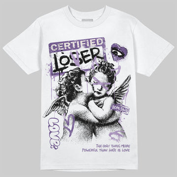 Jordan 10 WMNS “Hydrangeas” DopeSkill T-Shirt Certified Lover Graphic Streetwear - White