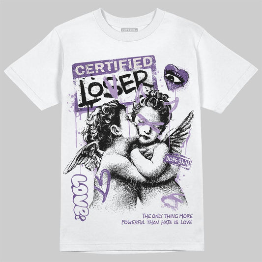 Jordan 10 WMNS “Hydrangeas” DopeSkill T-Shirt Certified Lover Graphic Streetwear - White