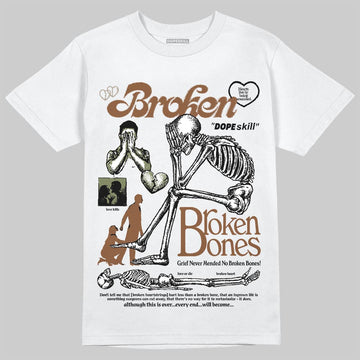 New Balance ABZORB 2010 “Pecan” DopeSkill T-Shirt Broken Bones Graphic Streetwear - White