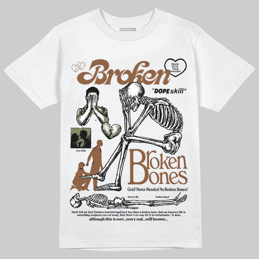 New Balance ABZORB 2010 “Pecan” DopeSkill T-Shirt Broken Bones Graphic Streetwear - White