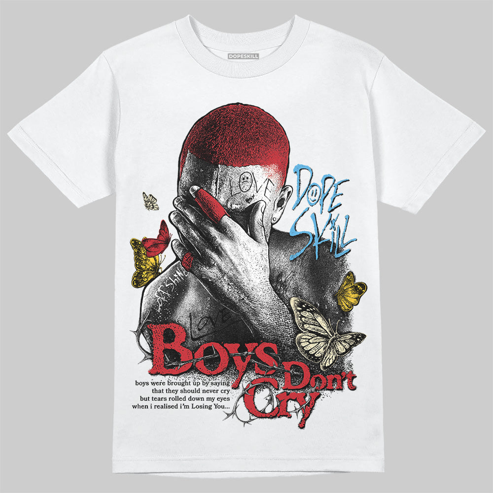 Union LA x Air Jordan 1 High OG “Chicago/Shadow” DopeSkill T-Shirt Boys Don't Cry Graphic Streetwear - White