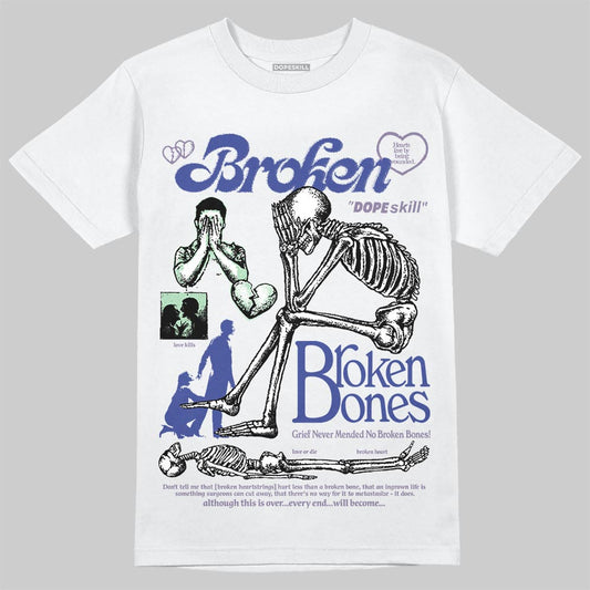 Jordan 1 Retro Low OG Zion Williamson Voodoo Alternate DopeSkill T-Shirt Broken Bones Graphic Streetwear - White