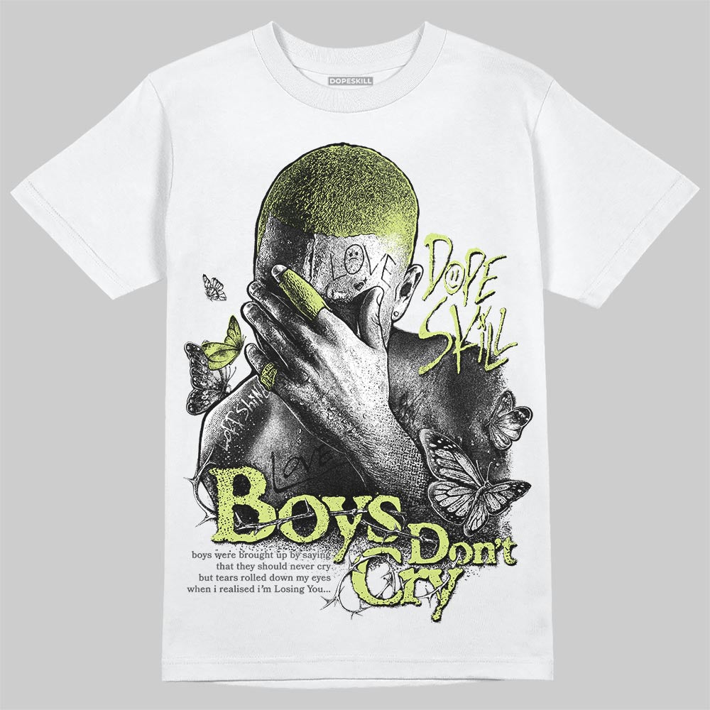 Jordan 4 GS “Light Lemon Twist” DopeSkill T-Shirt Boys Don't Cry Graphic Streetwear - White