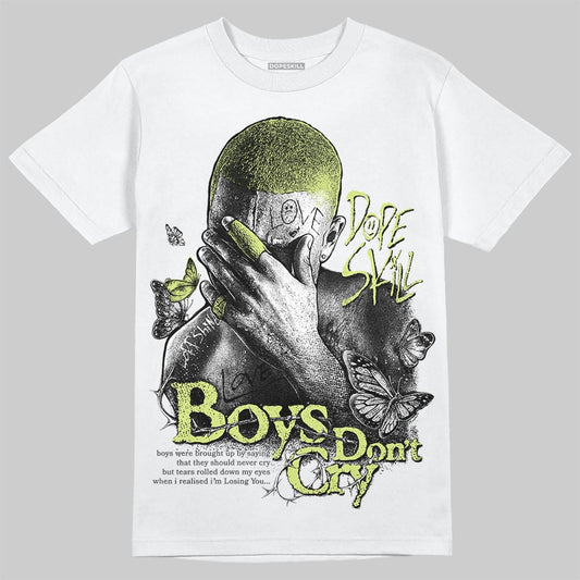 Jordan 4 GS “Light Lemon Twist” DopeSkill T-Shirt Boys Don't Cry Graphic Streetwear - White