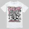 Jordan 4 "Iced Carmine" DopeSkill T-Shirt Distorted Realms Graphic Streetwear - White