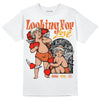 Jordan 3 Georgia Peach DopeSkill T-Shirt Looking For Love Graphic Streetwear - White