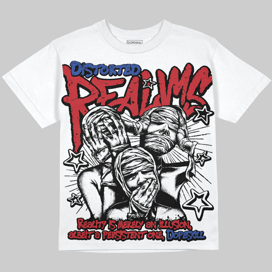 Jordan 4 “Rare Air” Oversize Print 'Distorted Realms' DopeSkill Graphic T-shirt Streetwear - Black