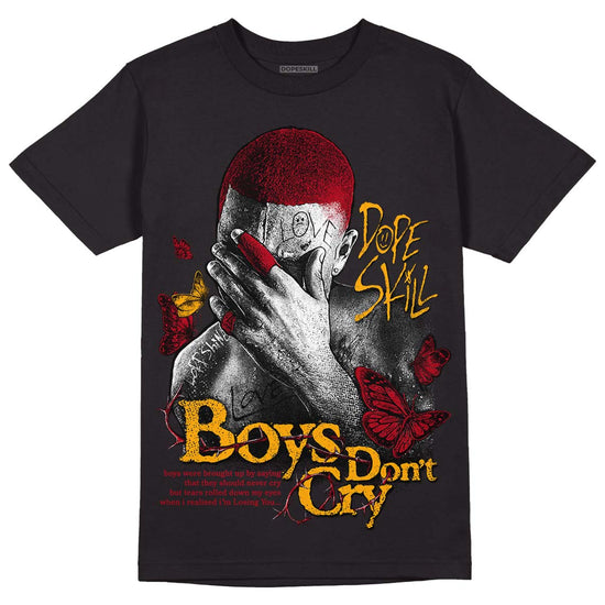 Jordan 7 Retro Cardinal DopeSkill T-Shirt Boys Don't Cry Graphic Streetwear - Black