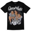 Jordan 14 Retro 'Stealth' DopeSkill T-Shirt Queen Of Hustle Graphic Streetwear - Black