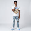 University Blue 6s DopeSkill T-Shirt Whippin Graphic
