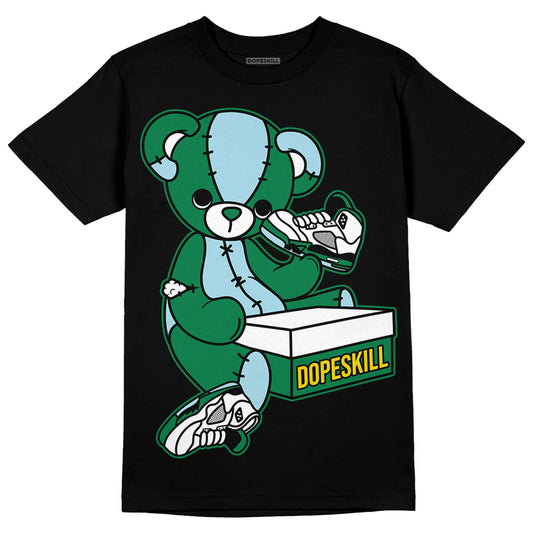 Jordan 5 “Lucky Green” DopeSkill T-Shirt Sneakerhead BEAR Graphic Streetwear - Black