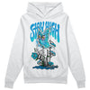 Jordan 4 Retro Military Blue DopeSkill Hoodie Sweatshirt Stay High Graphic Streetwear - White