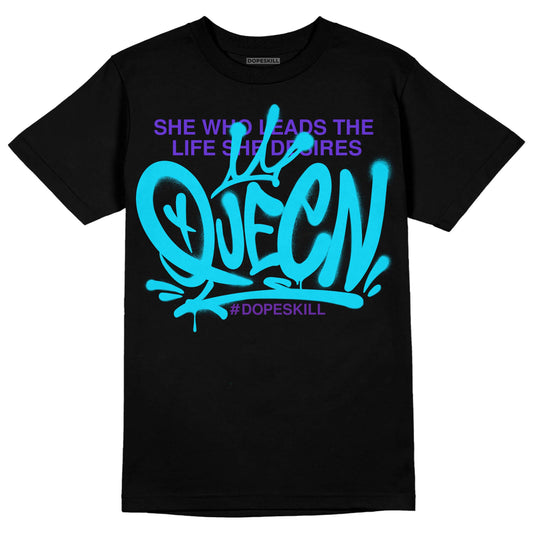 Jordan 6 "Aqua" DopeSkill T-Shirt Queen Graphic Streetwear - Black 