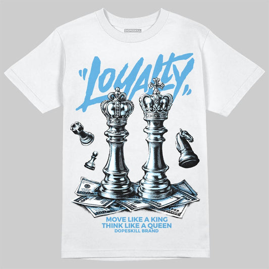 Jordan 11 Low University Blue DopeSkill T-Shirt Loyalty Graphic Streetwear - White