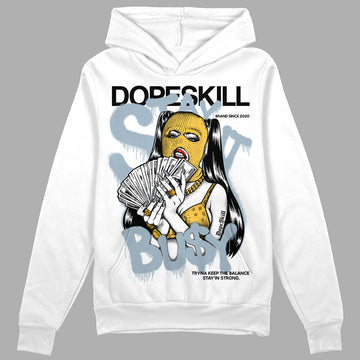 Jordan 13 “Blue Grey” DopeSkill Hoodie Sweatshirt Stay It Busy Graphic Streetwear - White 