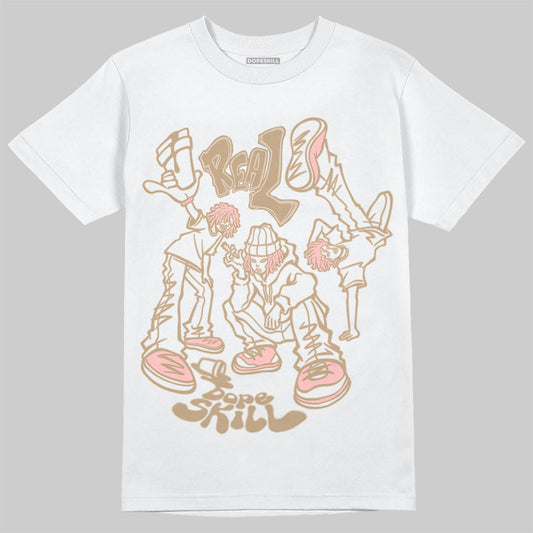 Nike Air Force 1 Low Canvas “Linen” DopeSkill T-Shirt Real Y2K Players Graphic Streetwear - White