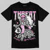 Jordan 4 WMNS “Orchid” DopeSkill T-Shirt Threat Graphic Streetwear - Black