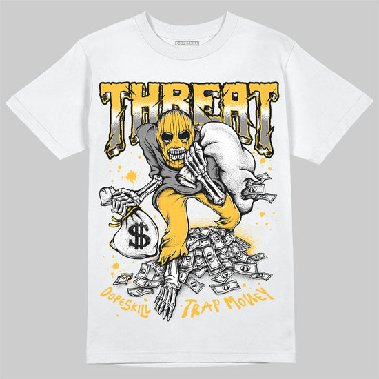 New Balance 9060 Varsity Gold (GS) DopeSkill T-Shirt Threat Graphic Streetwear - White