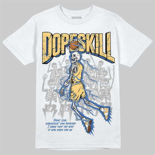 Travis Scott x Air Jordan 1 Low OG “Canary” DopeSkill T-Shirt Thunder Dunk Graphic Streetwear - White