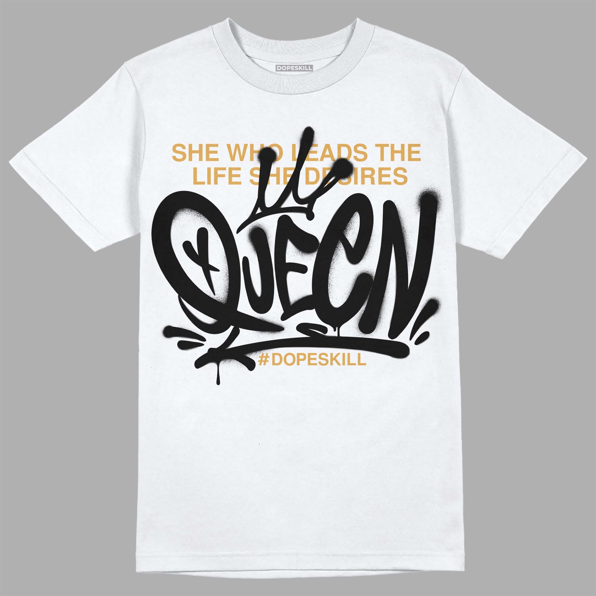 Jordan 11 "Gratitude" DopeSkill T-Shirt Queen Graphic Streetwear - White