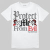 Jordan 3 OG “Black Cement” DopeSkill T-Shirt Protect Me From Evil Graphic Streetwear - White